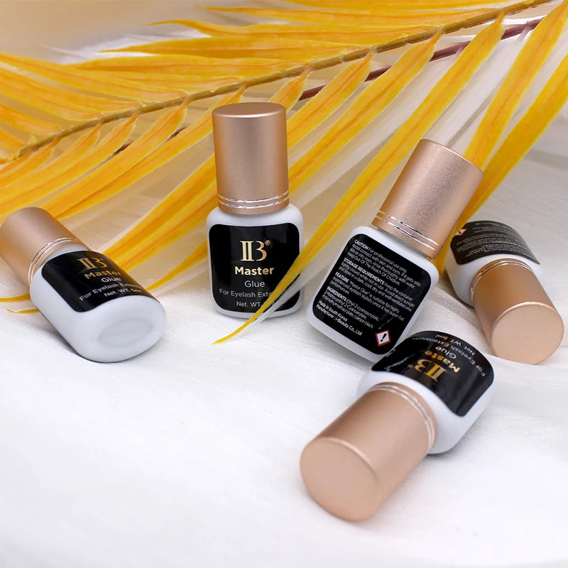 5 Bottles IBeauty Lash Eyelash Extension Master Glue 0.5S Dry Long Last Korea Adhesive Supplies Strong Cola 5ml Makeup Tools