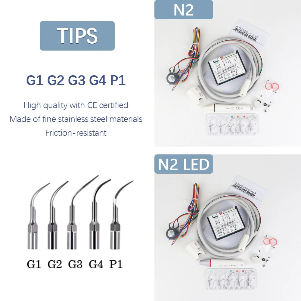 Dental Built in Ultrasonic Scaler N2 N2LED Fit E*S W**dpecker HW-3H HW-5L Scaling handpiece Tips Teeth Whitening Dentistry Tools