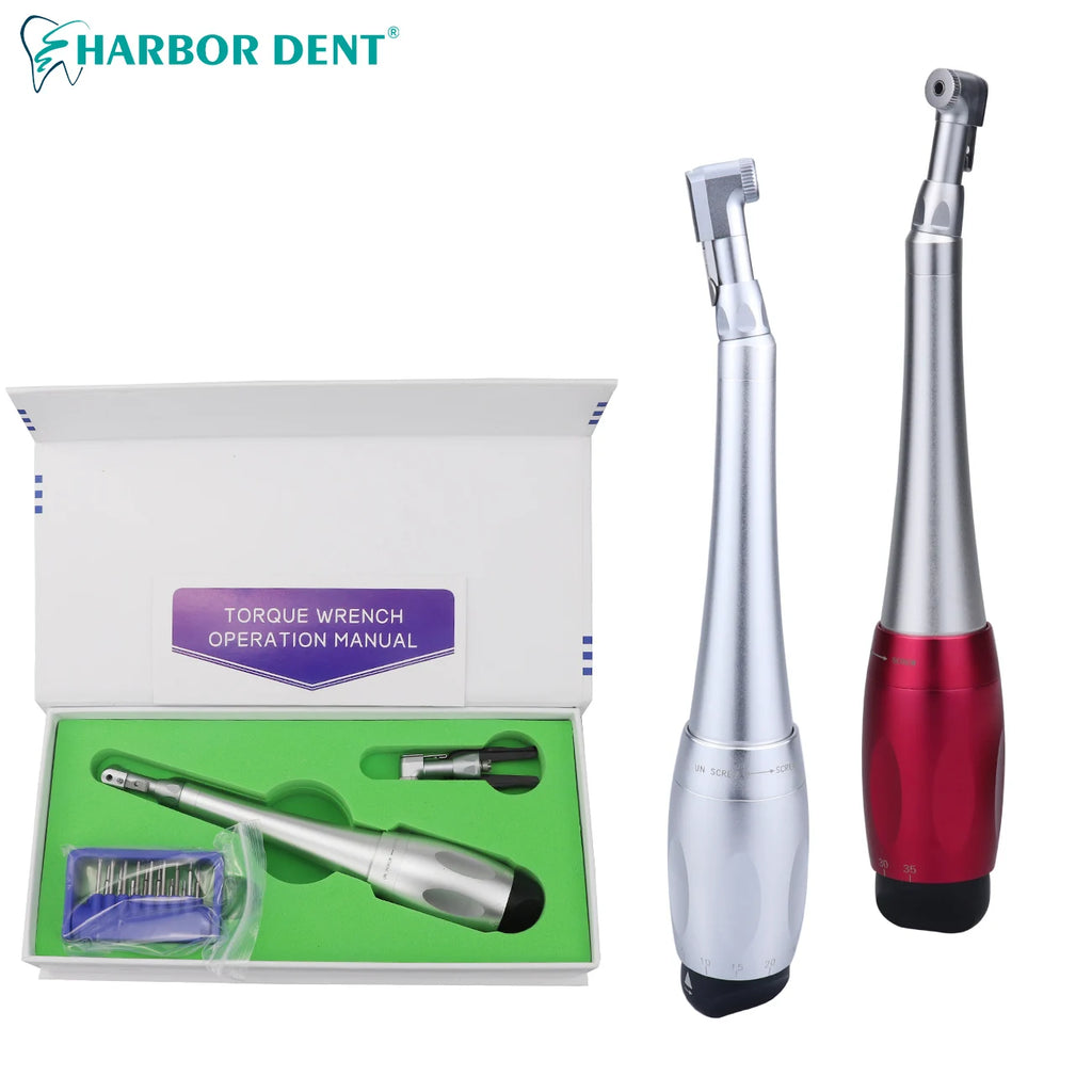 Dental Implant Universal Torque Wrench Handpiece Screwdriver Prosthetic Kit With 16Pcs Screws Dental Clinic Implant Repair Tools