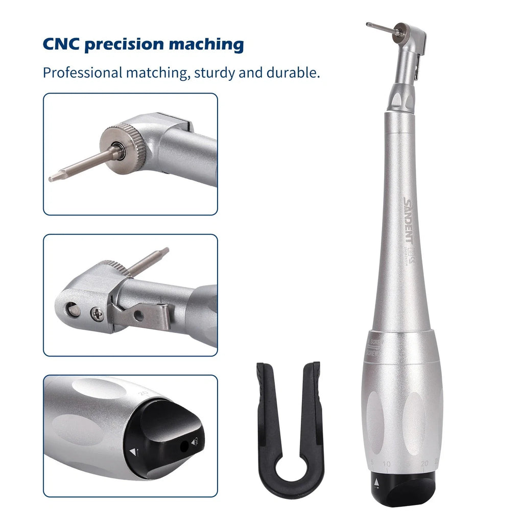 2Colors Dental Universal Implant Kit Torque Wrench Contra Angle Handpiece &16pcs Drivers