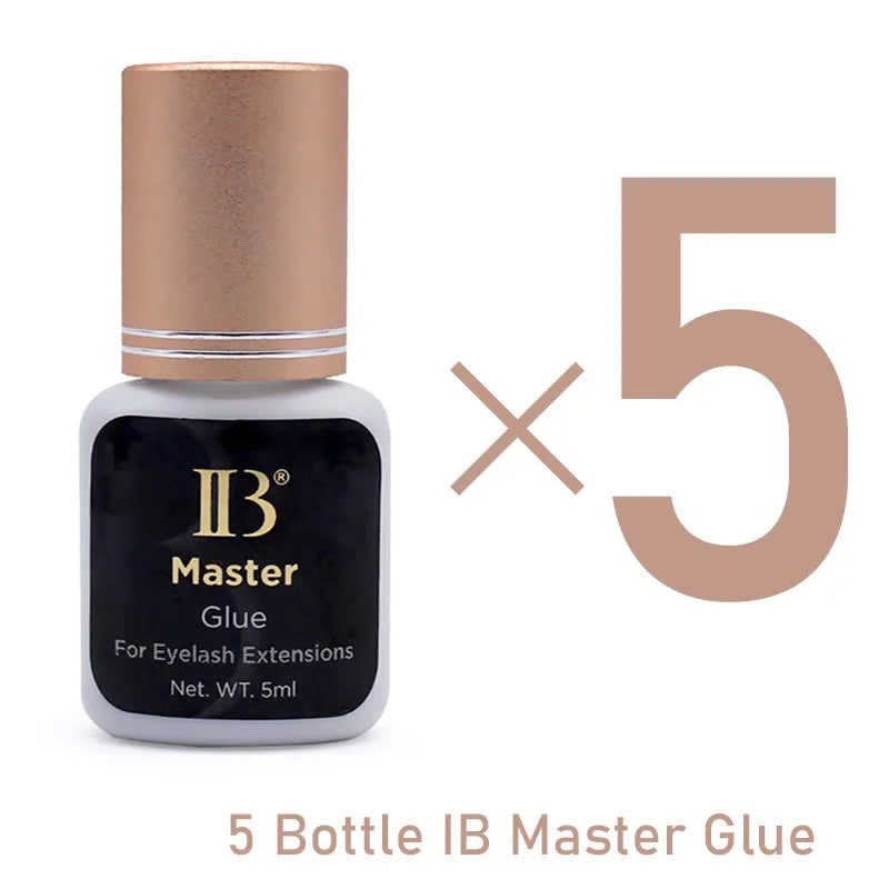 5 Bottles IBeauty Lash Eyelash Extension Master Glue 0.5S Dry Long Last Korea Adhesive Supplies Strong Cola 5ml Makeup Tools
