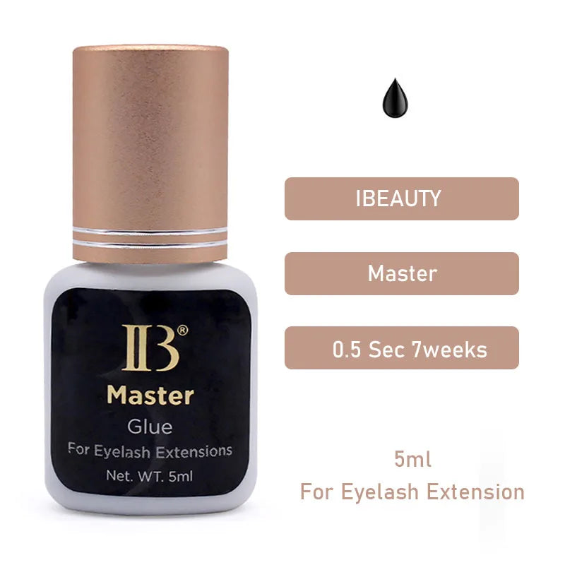 5 Bottles IBeauty Lash Eyelash Extension Master Glue 0.5S Dry Long Last Korea Adhesive Supplies Strong Cola 5ml Makeup Tools