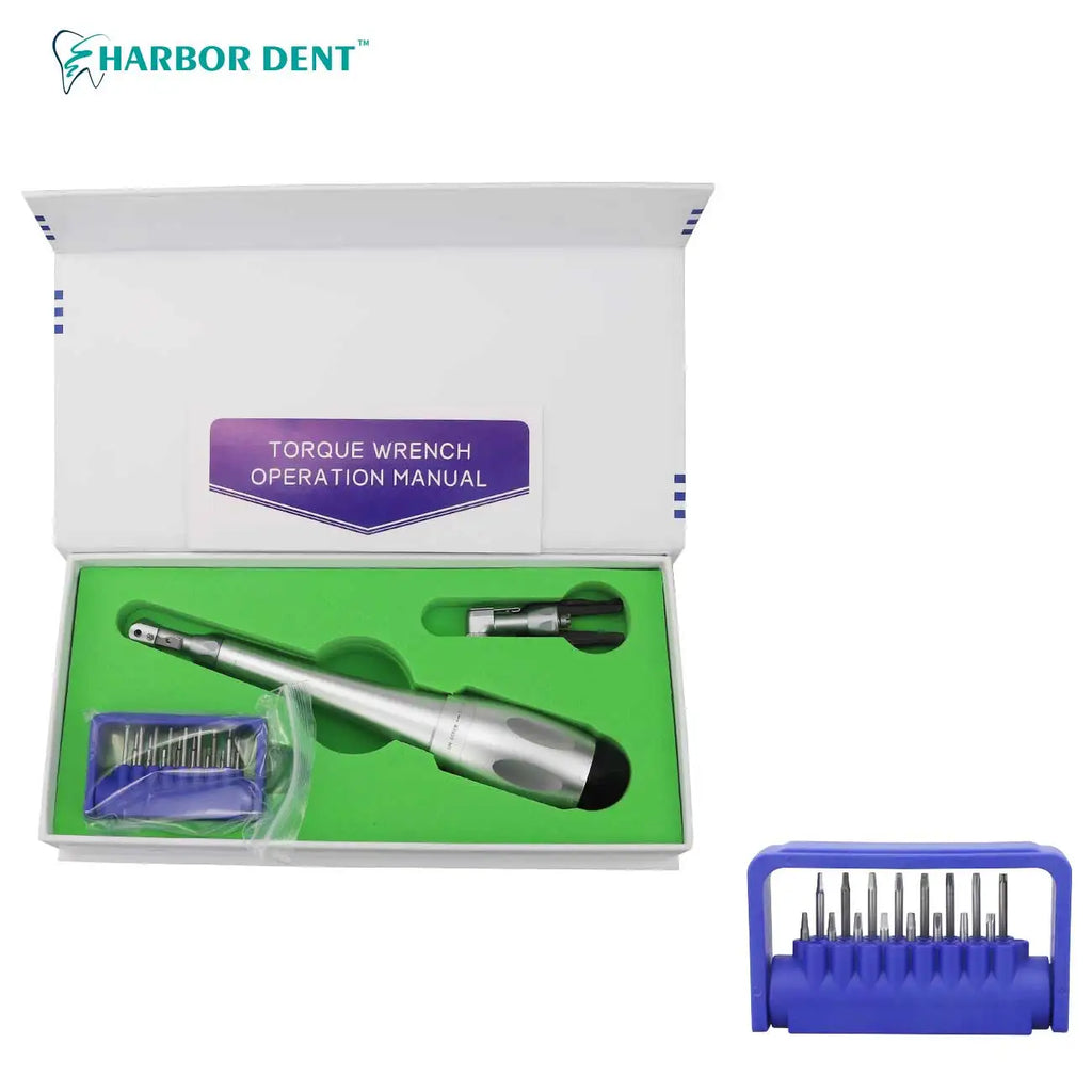 Dental Implant Universal Torque Wrench Handpiece Screwdriver Prosthetic Kit With 16Pcs Screws Dental Clinic Implant Repair Tools