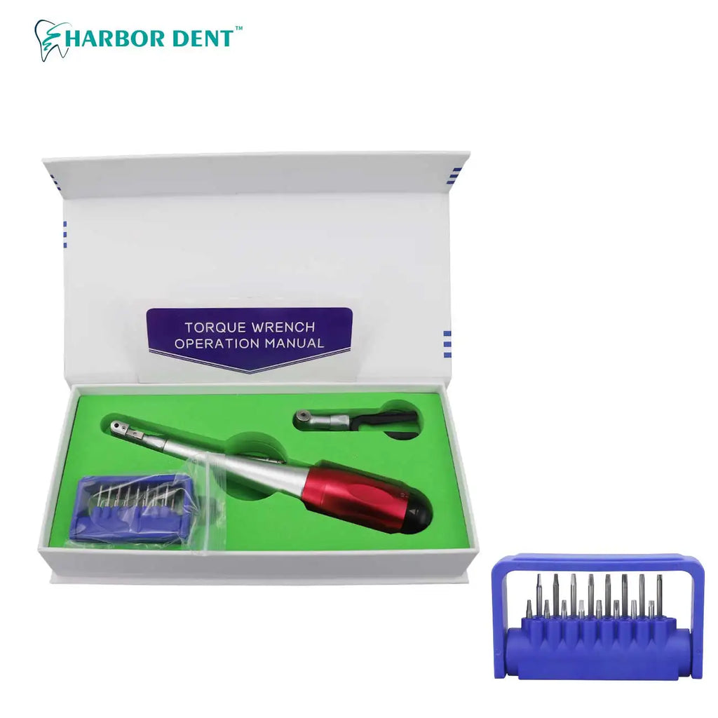 Dental Implant Universal Torque Wrench Handpiece Screwdriver Prosthetic Kit With 16Pcs Screws Dental Clinic Implant Repair Tools