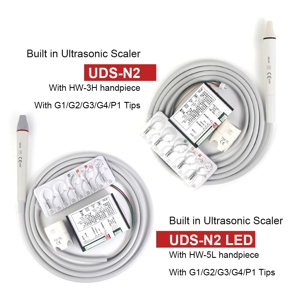 Dental Built in Ultrasonic Scaler N2 N2LED Fit E*S W**dpecker HW-3H HW-5L Scaling handpiece Tips Teeth Whitening Dentistry Tools