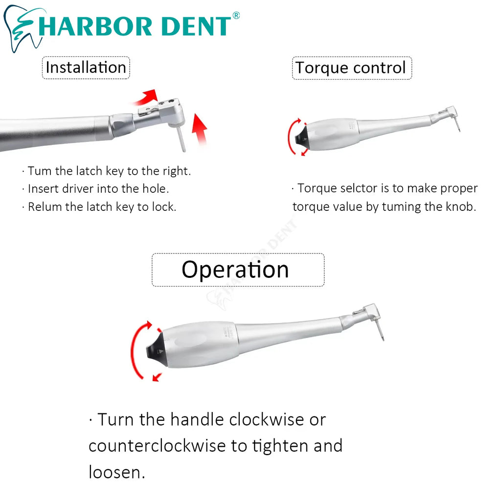 Dental Implant Universal Torque Wrench Handpiece Screwdriver Prosthetic Kit With 16Pcs Screws Dental Clinic Implant Repair Tools