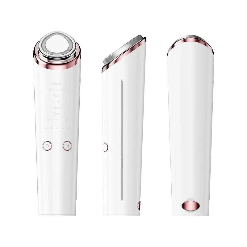 Multifunctional Microcurrent Facial Beauty Device 3 Color LED Light Face Neck Massager for Skin Rejuvenation Lifting Tightening